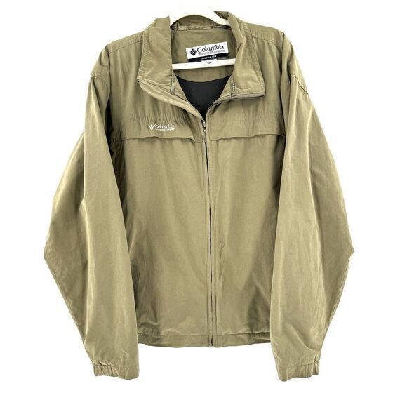 Columbia Northway‎ Jacket Men's XL Extra Large Green Full Zip Vented Windbreaker - Picture 1 of 15